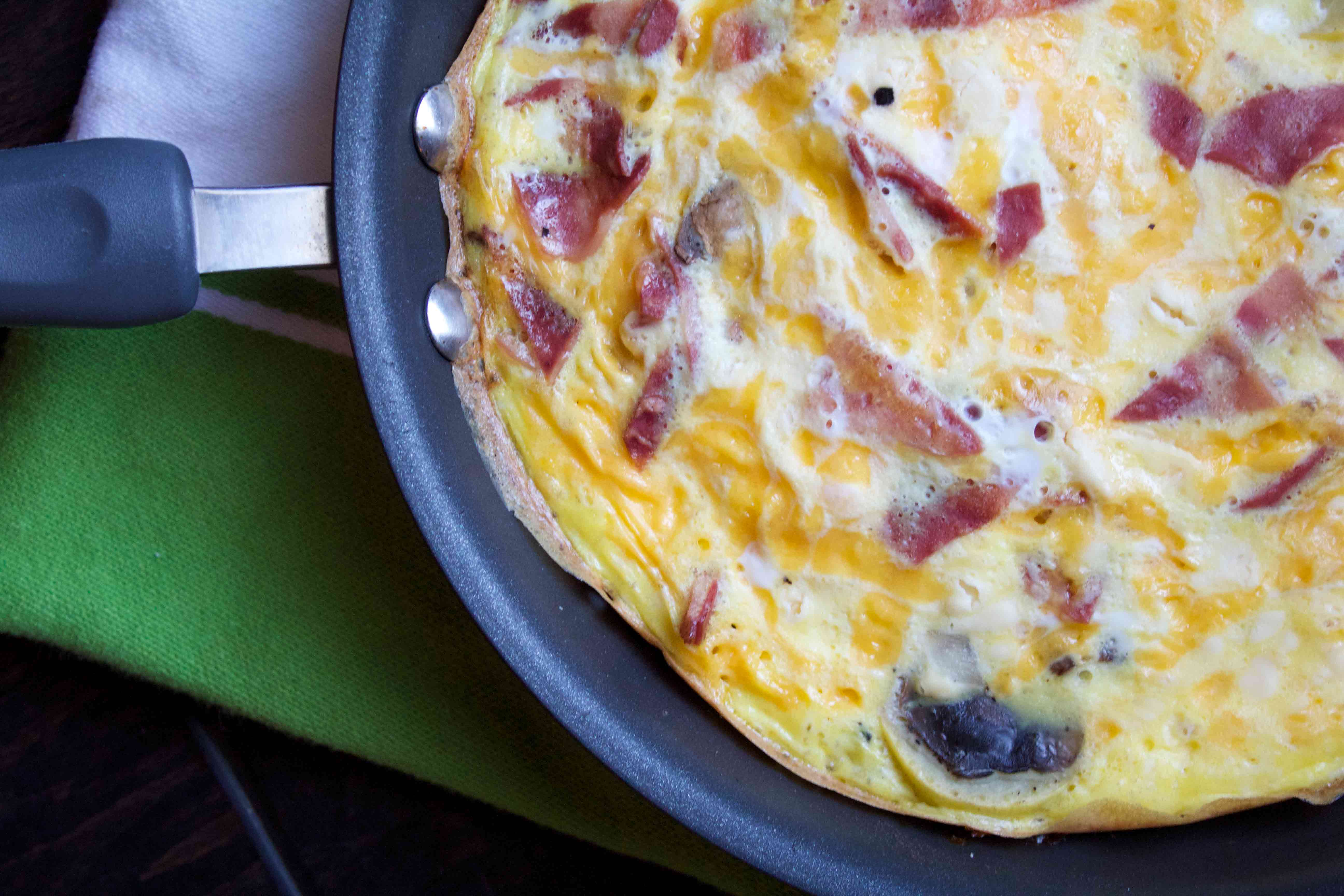 Fast low-carb breakfast: Bacon and Veggie Frittata. Weight Loss Surgery Approved!