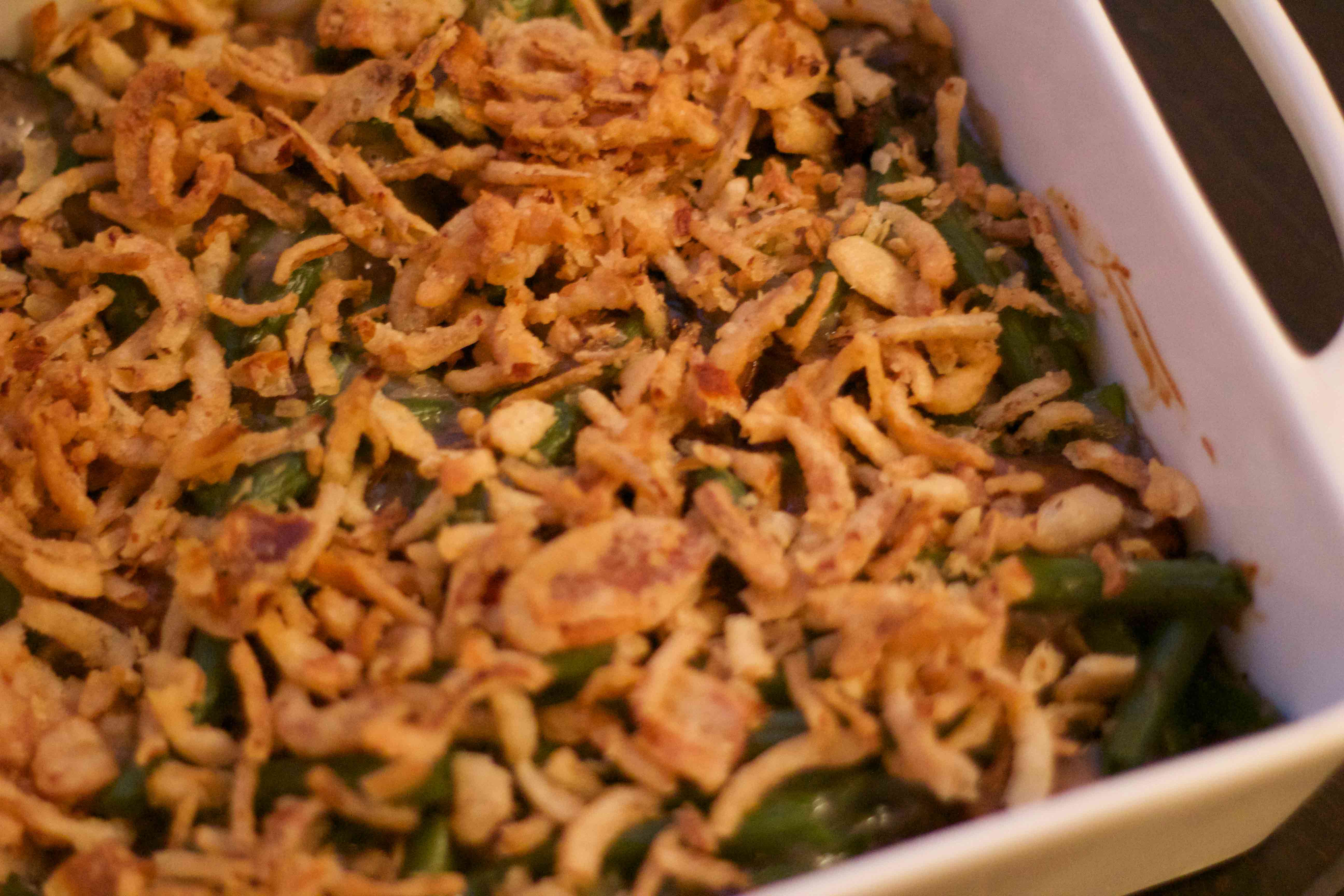 Reduced Fat Green Bean and Mushroom Casserole. Taste as good as the real thing!