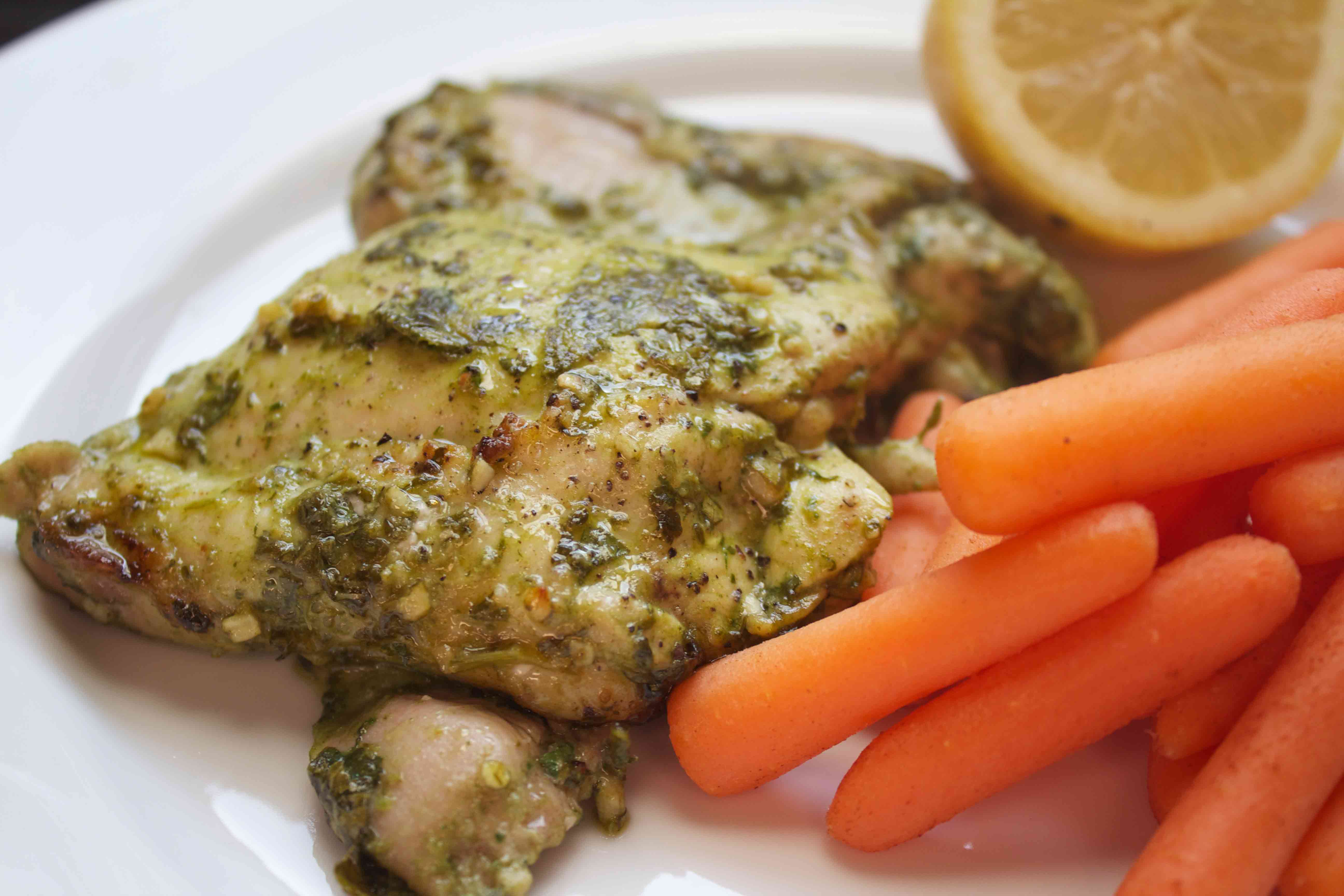 Moroccan Chicken Thighs. One of my very favorites! So much flavor. Low carb recipes at www.foodcoach.me