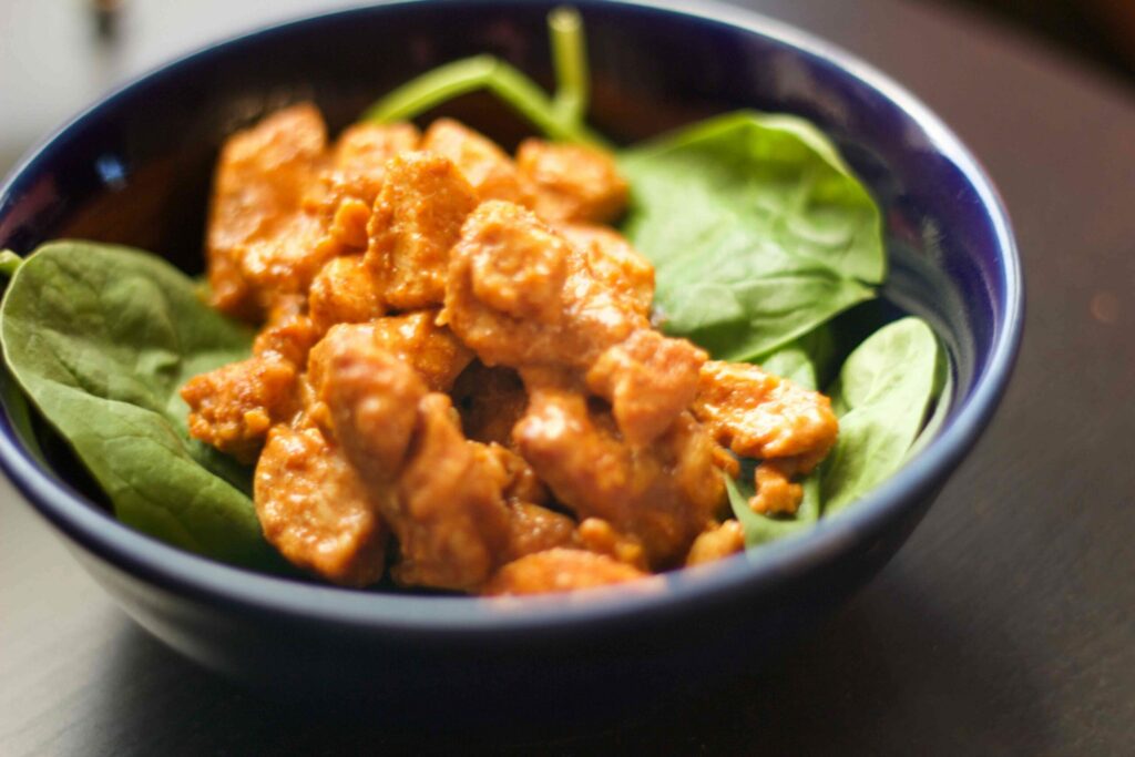Ranch Taco Chicken Bowl. Super fast and low carb meal. Great after Gastric Sleeve or Bypass surgery.