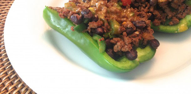 Tex Mex Stuffed Peppers. Low carb and weight loss surgery approved!
